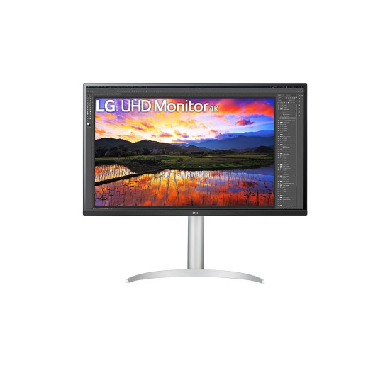 LG 32UP55NP-W computer monitor 80 cm (31.5") 3840 x 2160 pixels 4K Ultra HD White