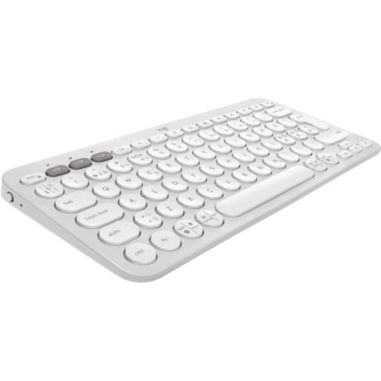 Logitech Pebble Keys 2 K380s keyboard Universal RF Wireless + Bluetooth QWERTY Danish, Finnish, Norwegian, Swedish White